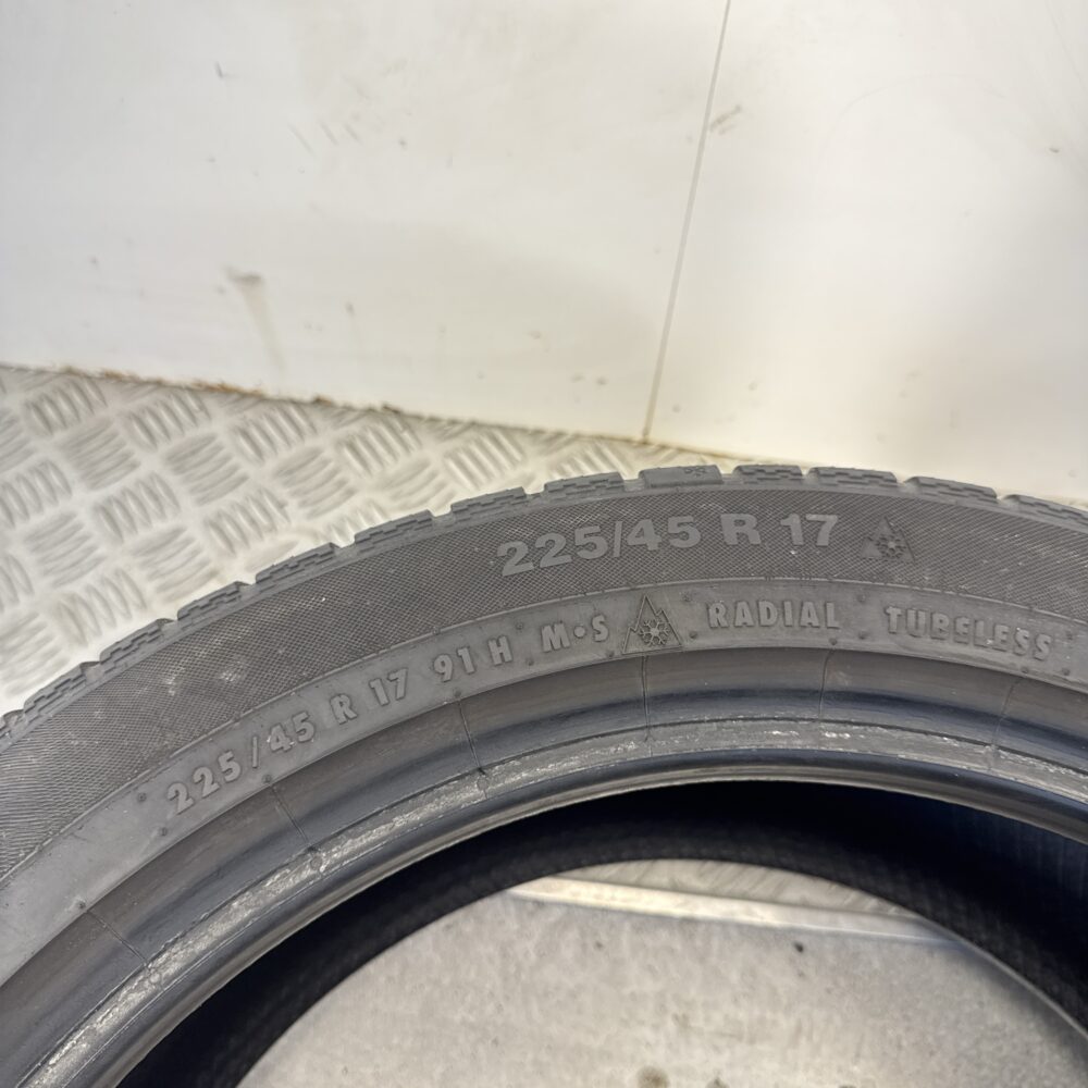 Gomma Usata 225 45 R17 91H Continental ContiWinterContact TS830P 74% Invernale - immagine 7