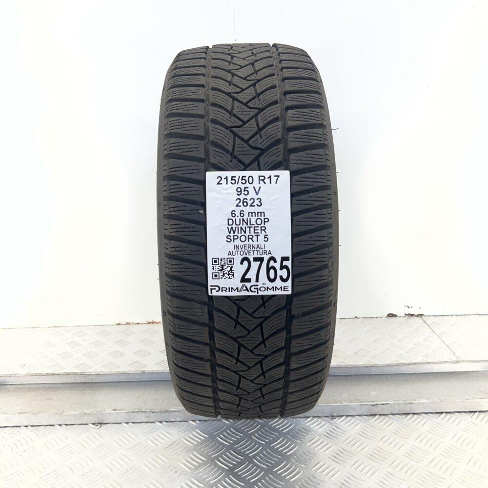 Gomma Usata 215 50 R17 95V Dunlop Winter Sport 5 94% Invernale