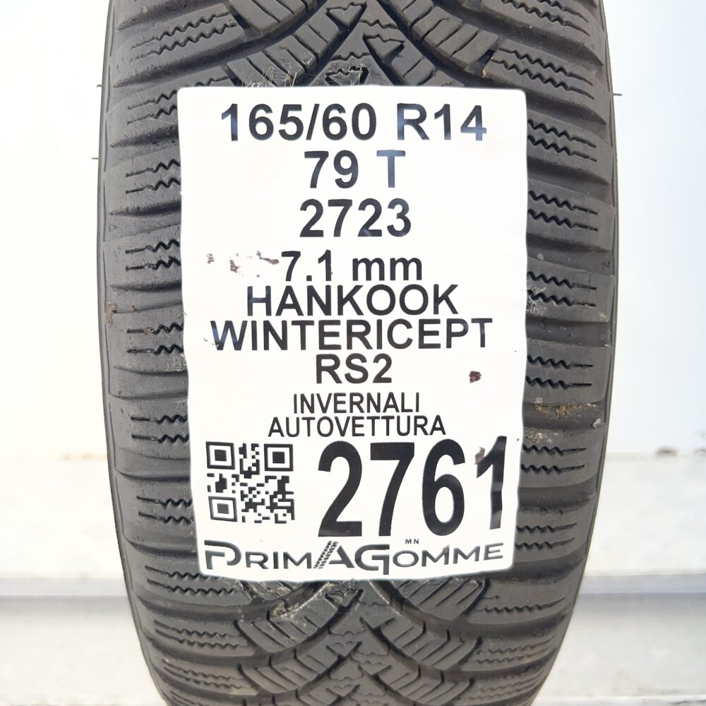 Gomma Usata 165 60 R14 79T Hankook Wintericept RS2 98% Invernale - immagine 3
