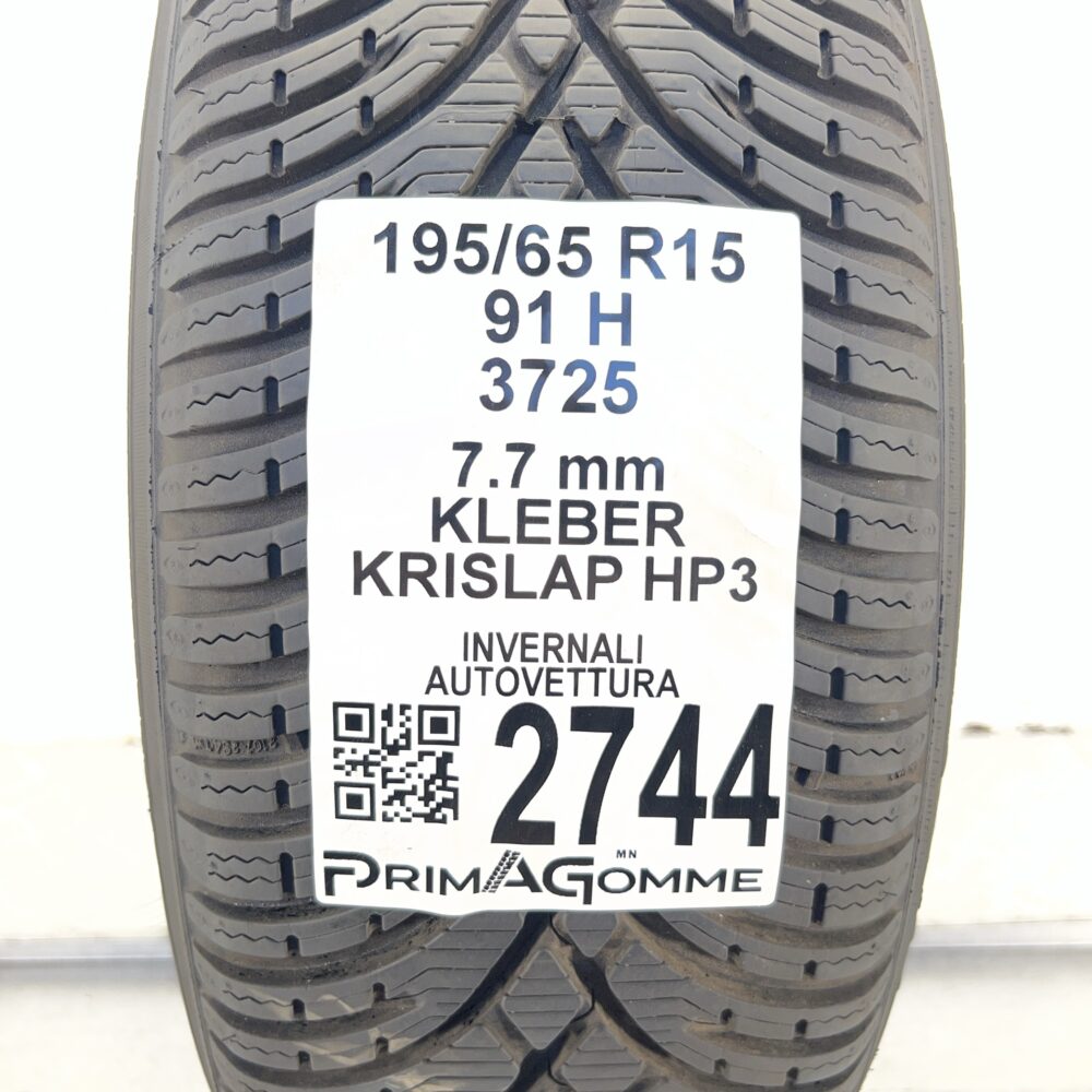 Gomma Usata 195 65 R15 91H Kleber Krislap HP3 98% Invernale - immagine 3