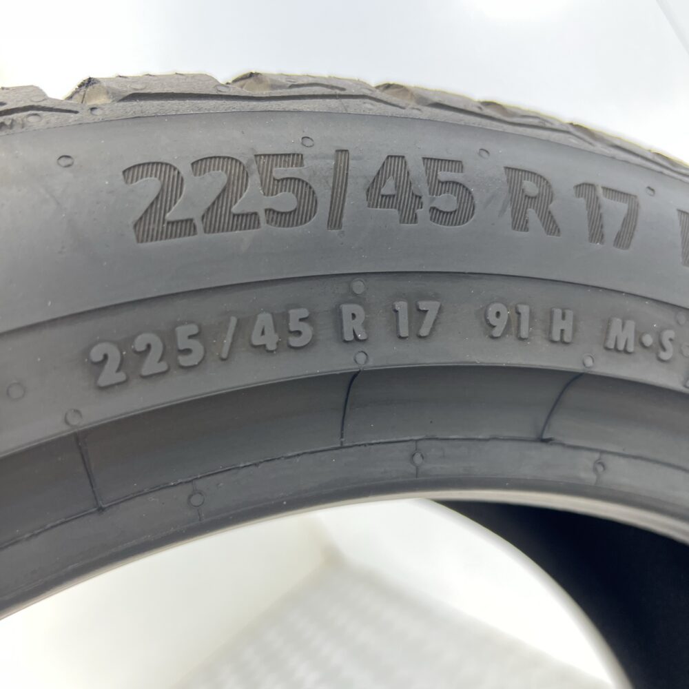 Gomma Usata 225 45 R17 91H Continental Winter Contact TS870 95% Invernale - immagine 7