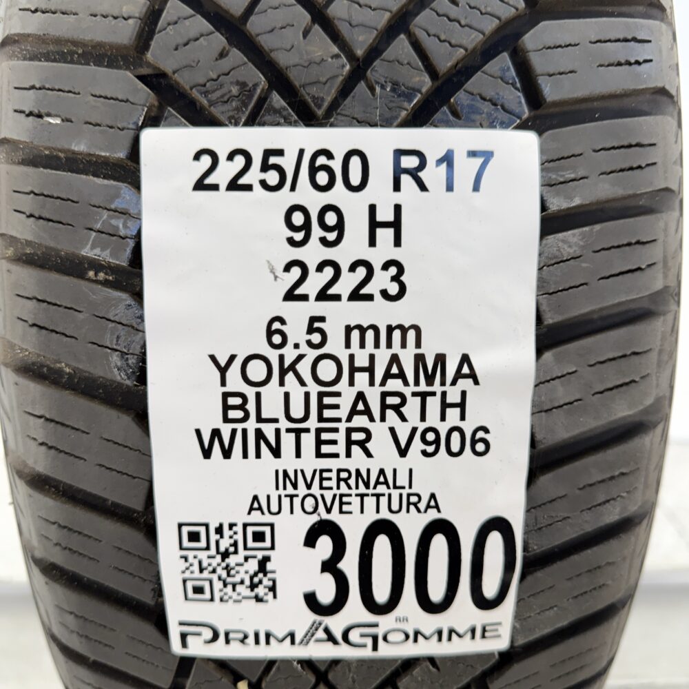 Gomma Usata 225 60 R17 99H Yokohama Bluearth Winter V906 93% Invernale - immagine 9