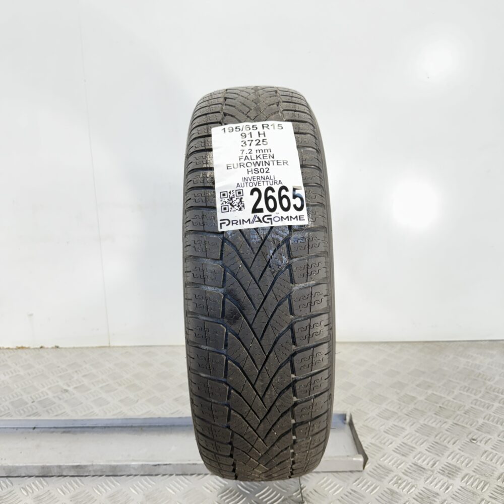 Gomma Usata 195 65 R15 91H Falken Eurowinter HS02 98% Invernale