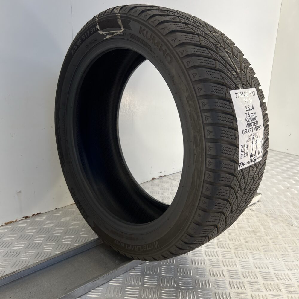 Gomma Usata 225 45 R17 91H Kumho Winter Craft WP52 94% Invernale - immagine 5