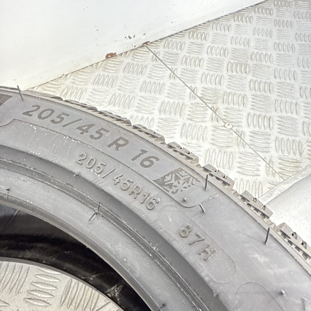 Gomma Usata 205 45 R16 87H XL Michelin Alpin 6 Invernale - immagine 8