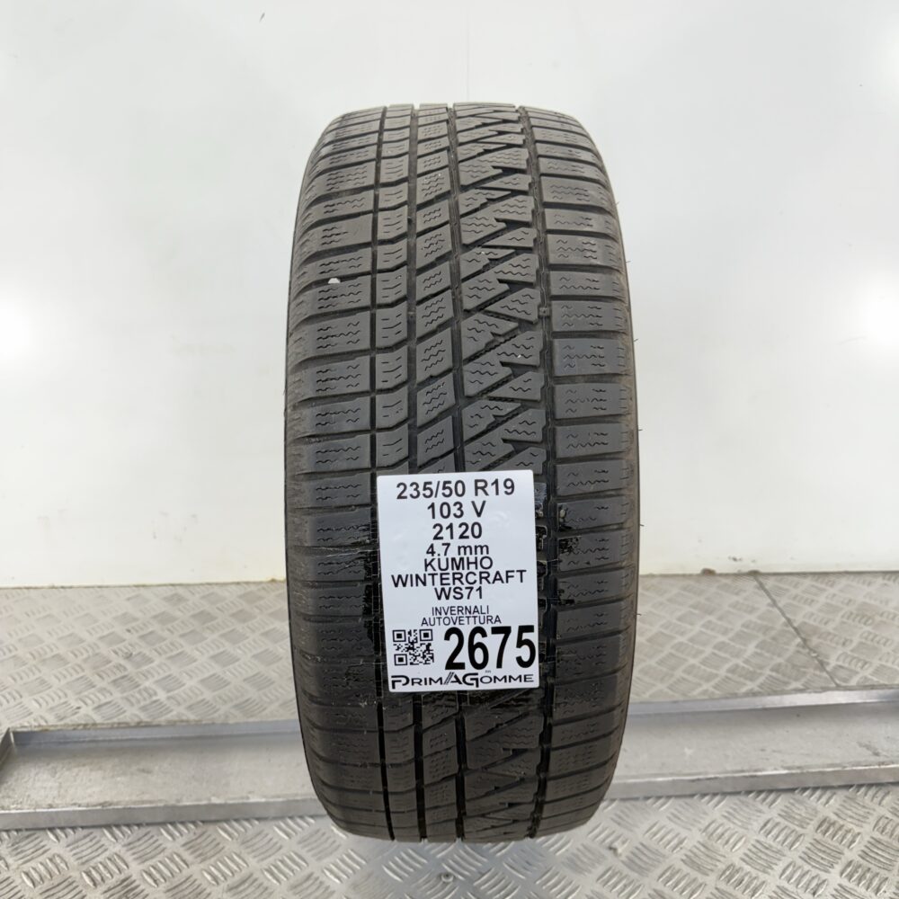 Gomma Usata 235 50 R19 103V Kumho Wintercraft WS71 Invernale