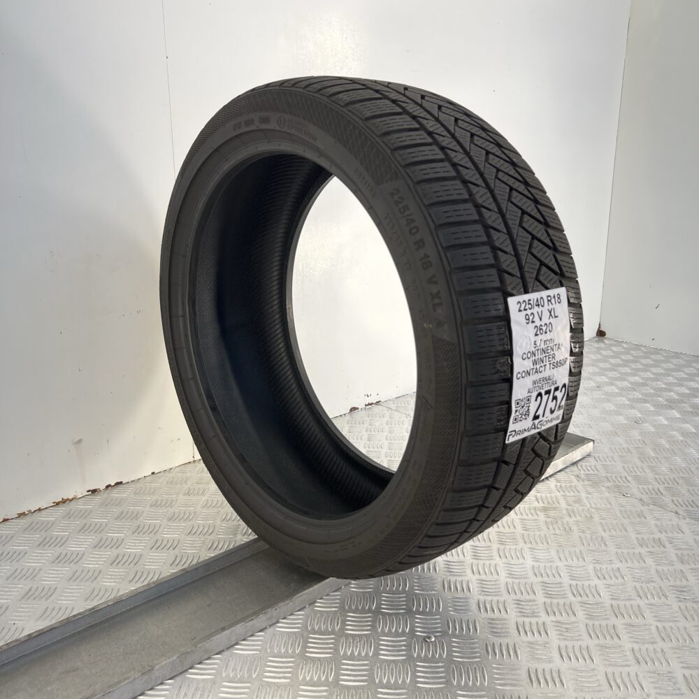 Gomma Usata 225 40 R18 92V XL Continental WinterContact TS850P 81% Invernale - immagine 5