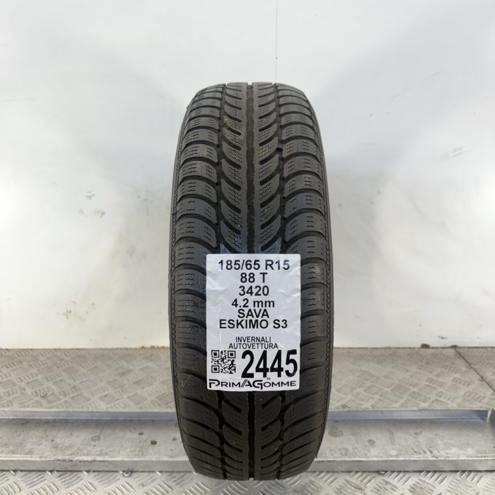 Gomma Usata 185 65 R15 88T Sava Eskimo S3 Invernale