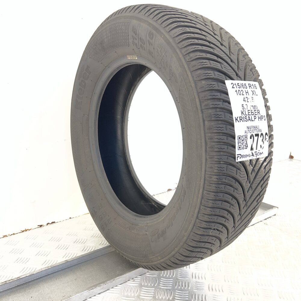 Gomma Usata 215 65 R16 102H XL Kleber Krisalp HP3 71% Invernale - immagine 5