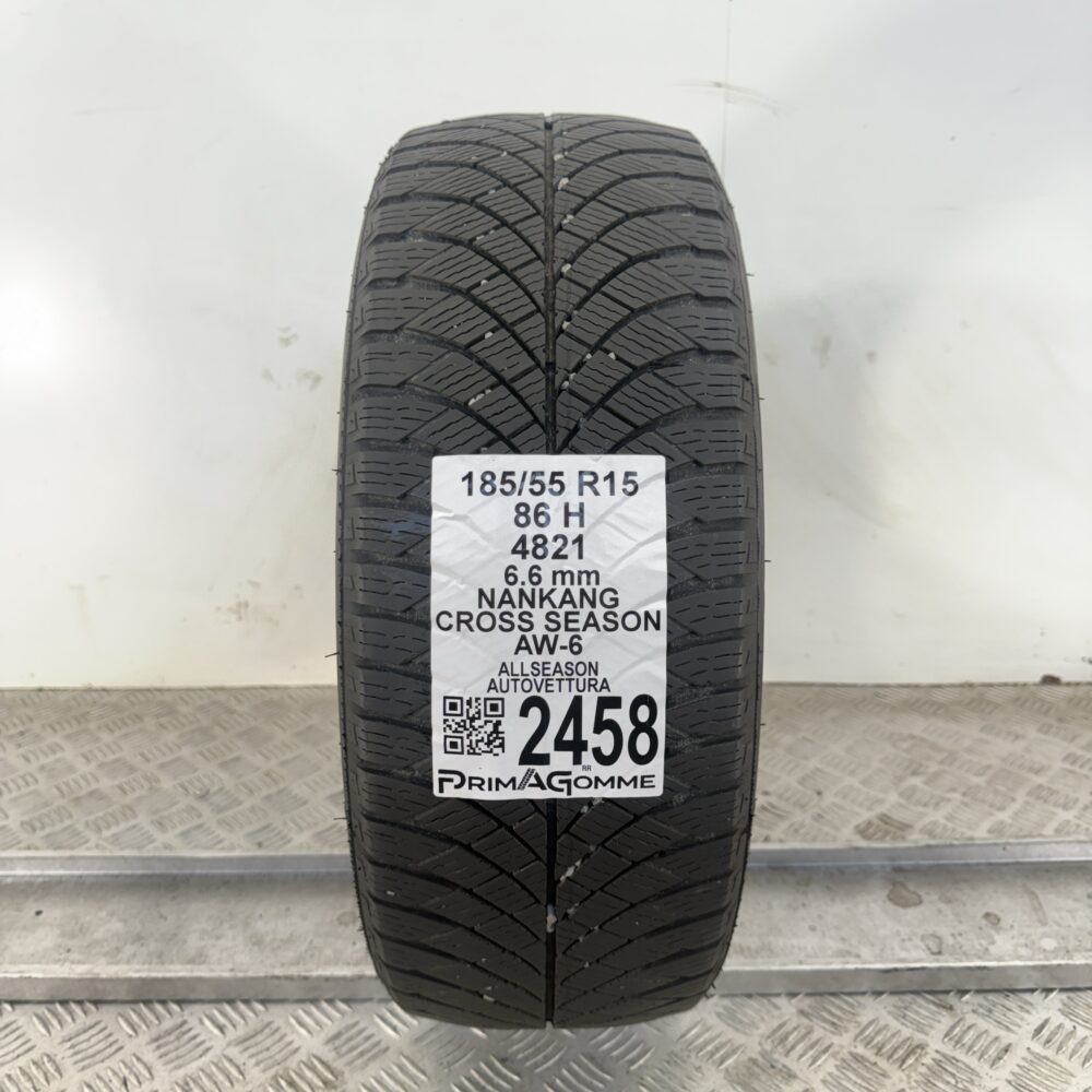 Gomma Usata 185 55 R15 86H Nankang Cross Season AW-6 94% 4 Stagioni