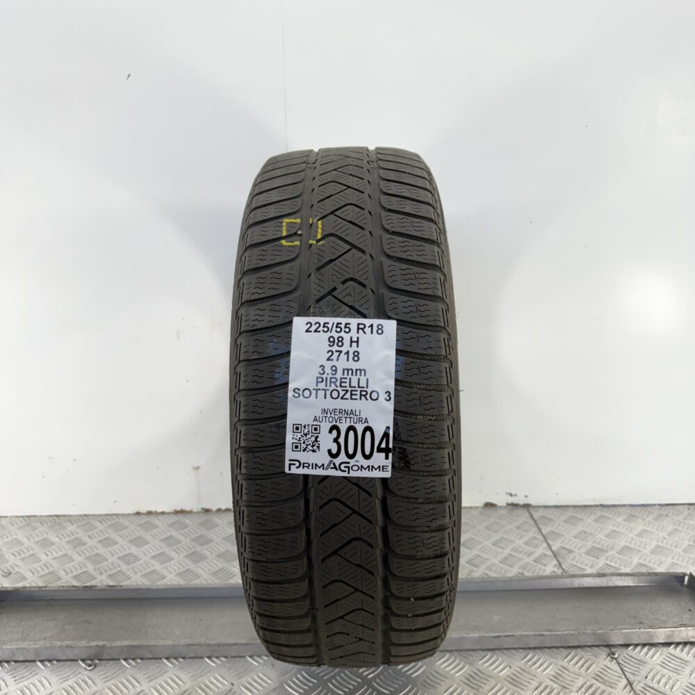 Gomma Usata 225 55 R18 98H Pirelli Sottozero 3 Invernale