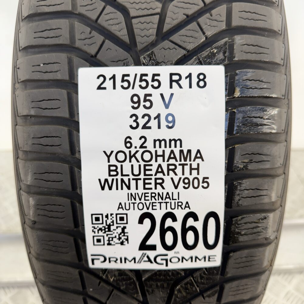 Gomma Usata 215 55 R18 95V Yokohama Bluearth Winter V905 89% Invernale - immagine 3