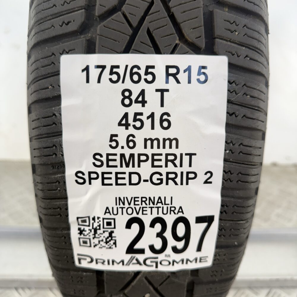 Gomma Usata 175 65 R15 84T Semperit Speed-Grip 2 80% Invernale - immagine 3