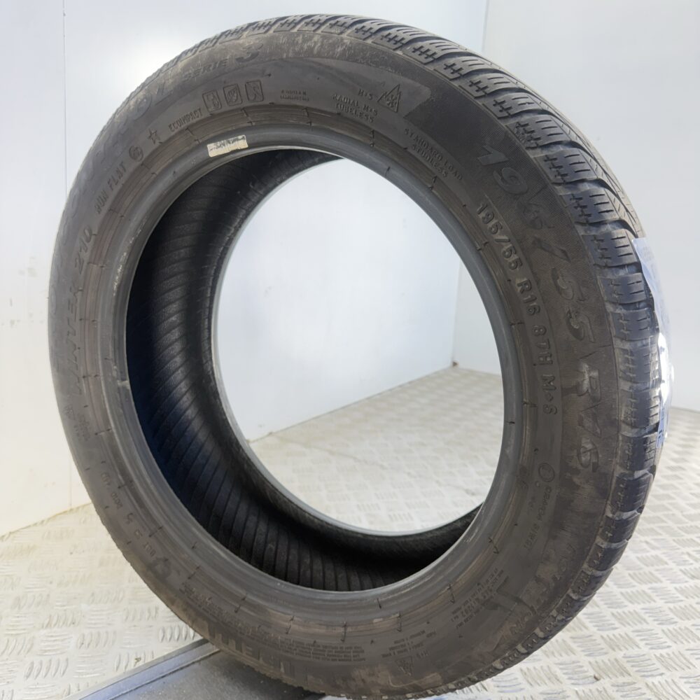 Gomma Usata 195 55 R16 87H Pirelli Snow Control Serie 3 RunFlat Invernale - immagine 4