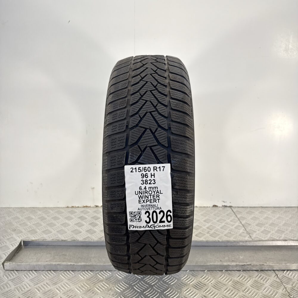 Gomma Usata 215 60 R17 96H Uniroyal Winter Expert 91% Invernale