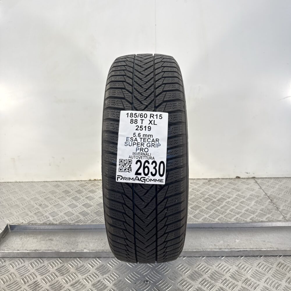 Gomma Usata 185 60 R15 88T XL Esa Tecar Super Grip Pro 80% Invernale