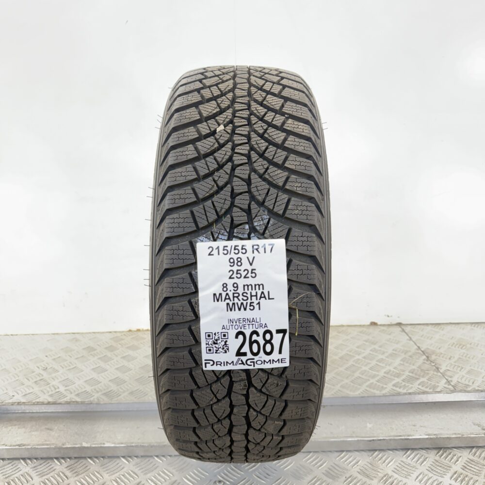 Gomma Usata 215 55 R17 98V Marshal MW51 98% Invernale
