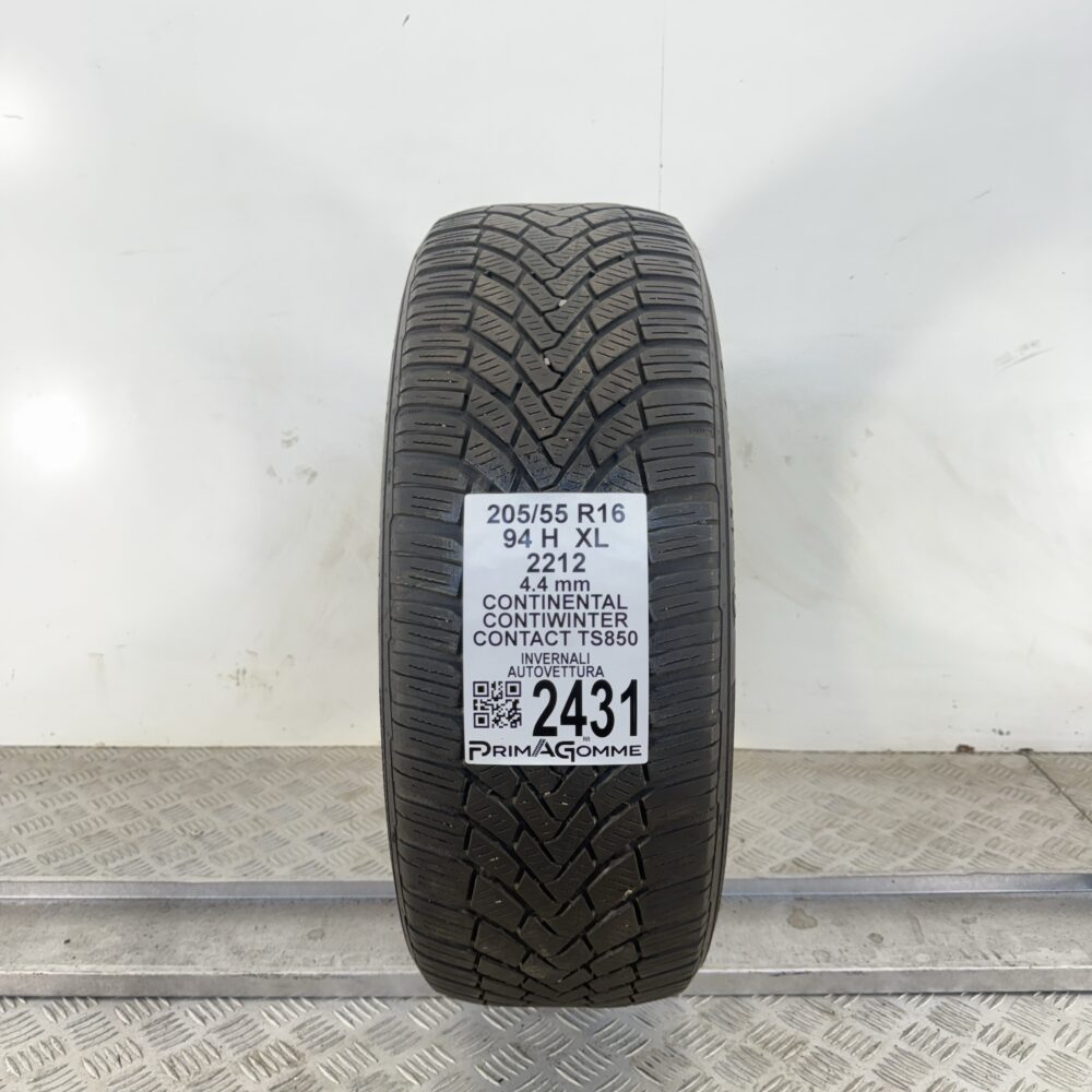 Gomma Usata 205 55 R16 94H XL Continental ContiWinterContact TS850 Invernale