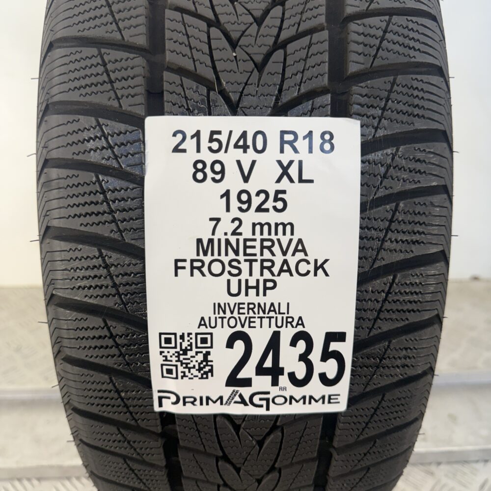 Gomma Usata 215 40 R18 89V XL Minerva Frostrack Uhp 98% Invernale - immagine 3
