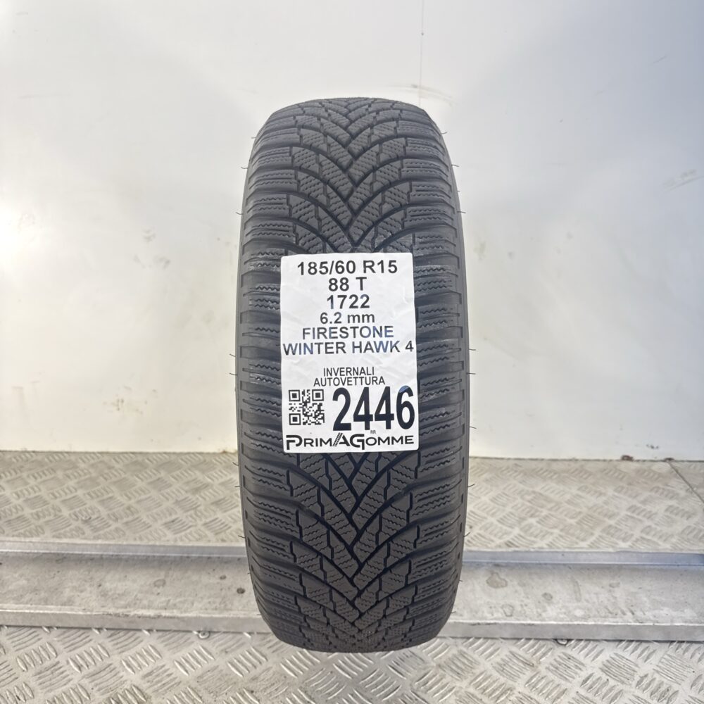 Gomma Usata 185 60 R15 88T Firestone Winter Hawk 4 89% Invernale