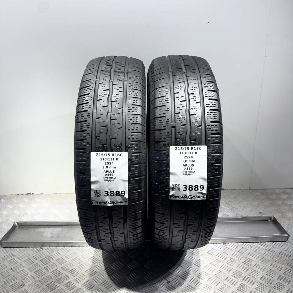 Gomme Usate 215 75 R16C 113/111R Aplus A869 Invernali