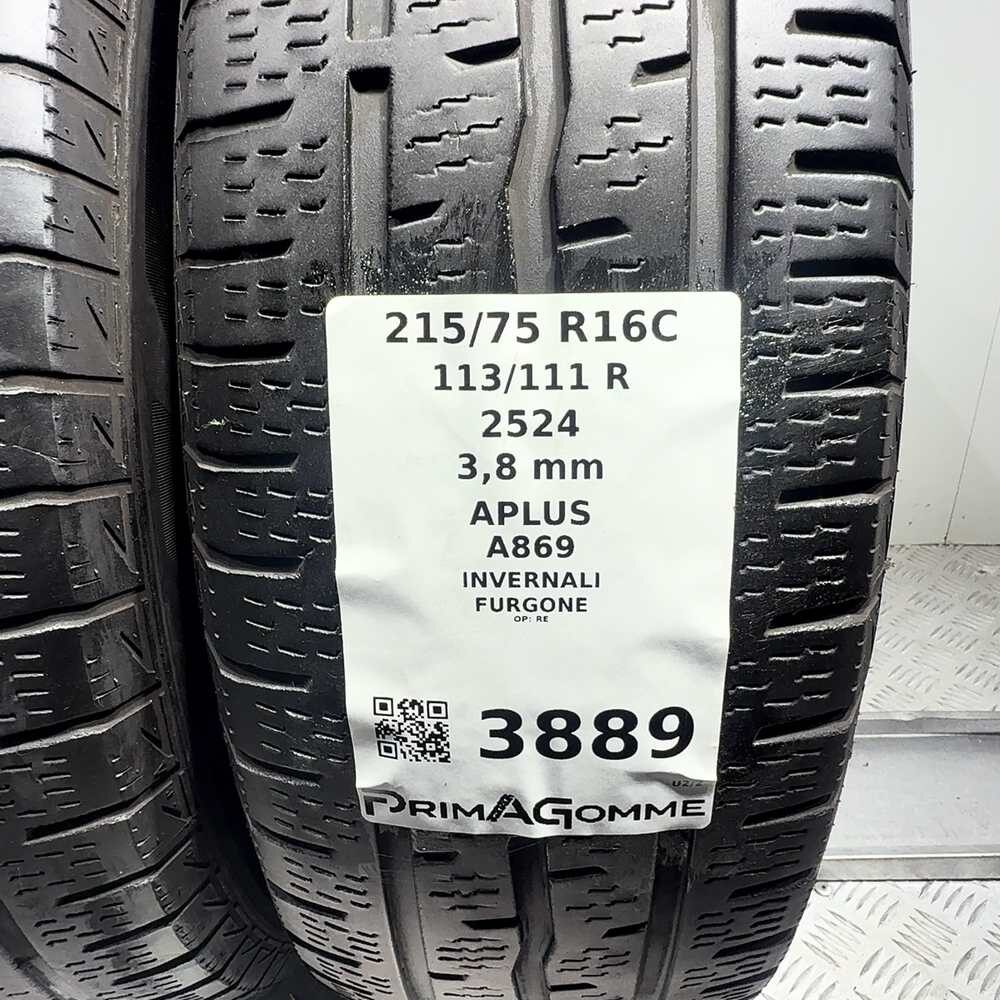 Gomme Usate 215 75 R16C 113/111R Aplus A869 Invernali - immagine 3