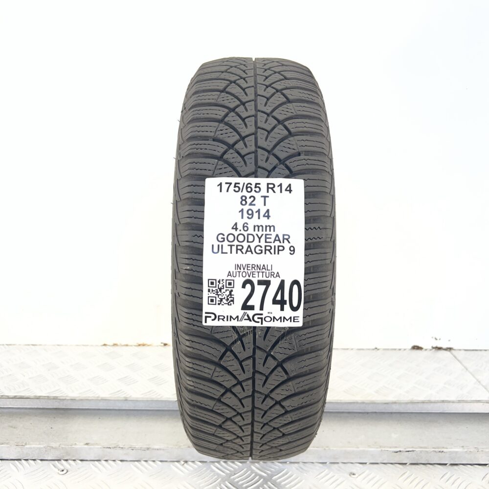 Gomma Usata 175 65 R14 82T Goodyear UltraGrip 9 Invernale