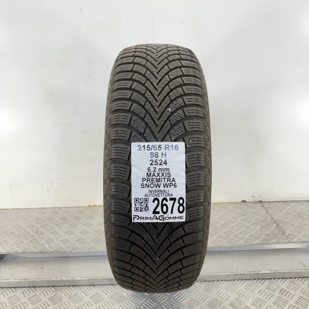 Gomma Usata 215 65 R16 98H Maxxis Premitra Snow WP6 89% Invernale