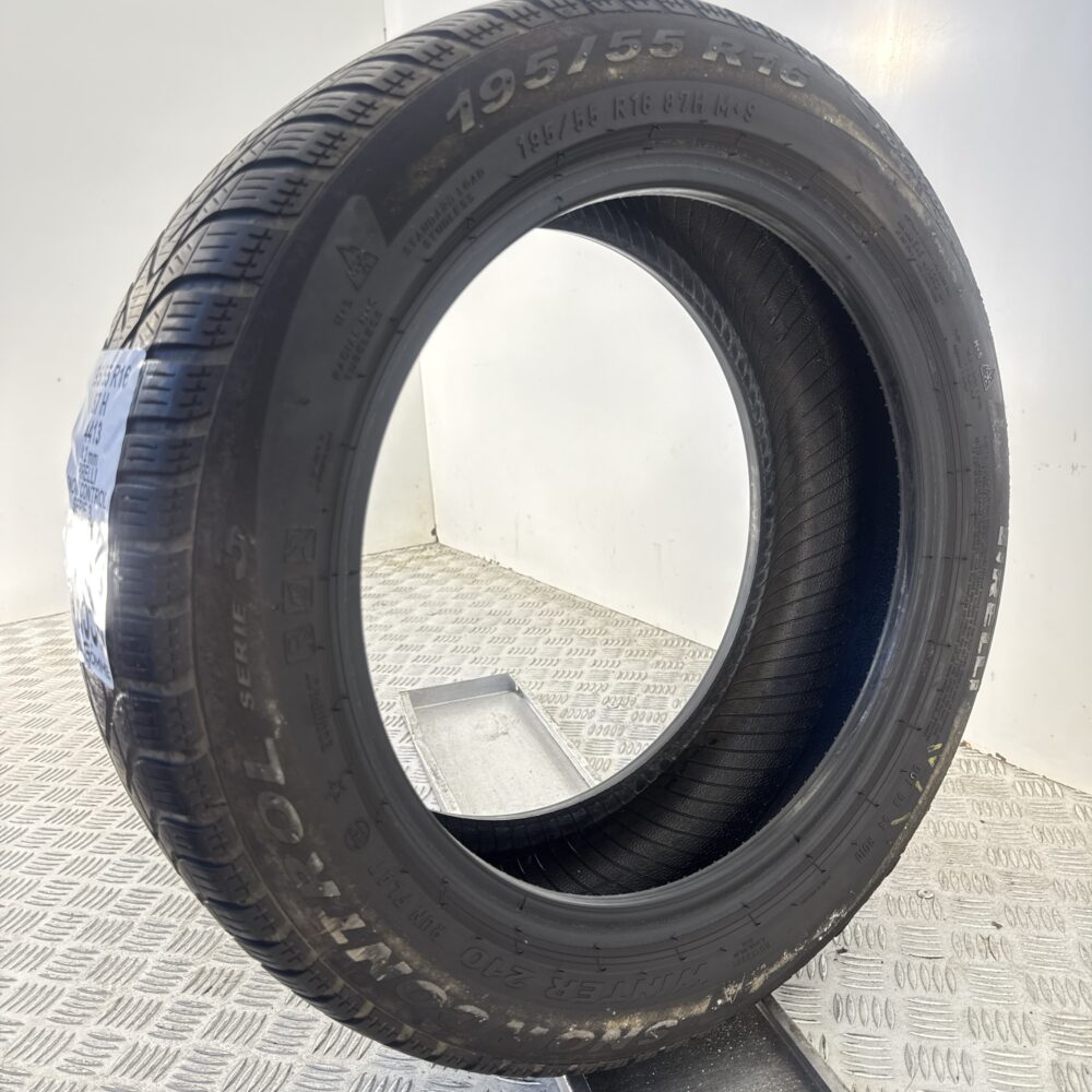 Gomma Usata 195 55 R16 87H Pirelli Snow Control Serie 3 RunFlat Invernale - immagine 5