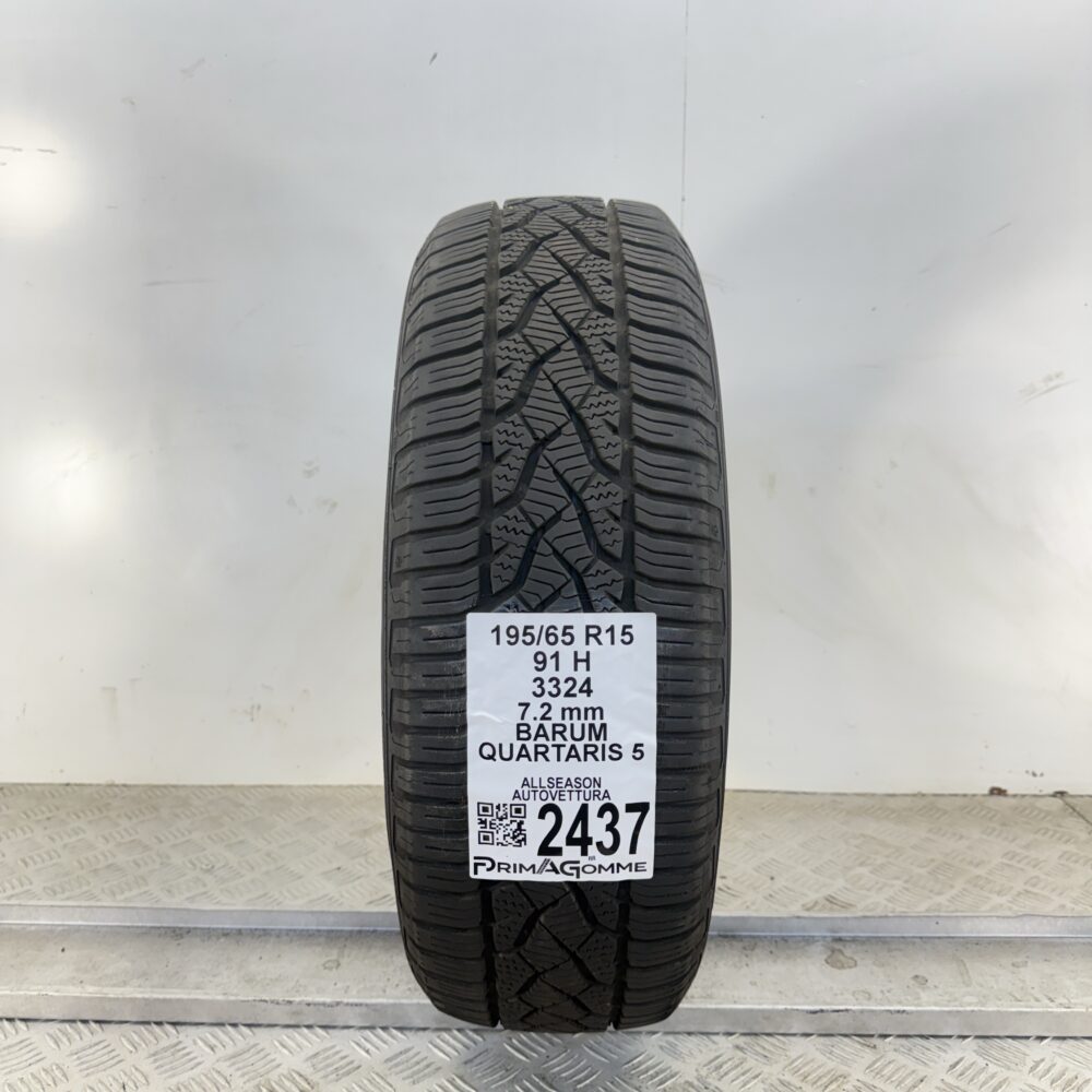 Gomma Usata 195 65 R15 91H Barum Quartaris 5 98% 4 Stagioni