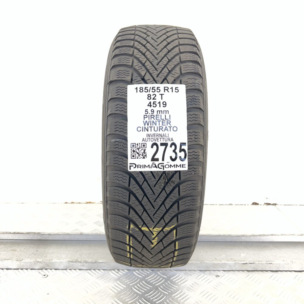 Gomma Usata 185 55 R15 82T Pirelli Winter Cinturato 74% Invernale