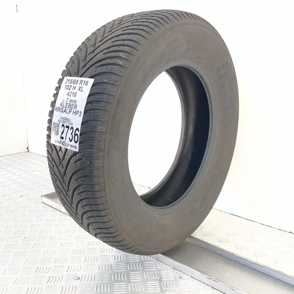 Gomma Usata 215 65 R16 102H XL Kleber Krisalp HP3 71% Invernale - immagine 4