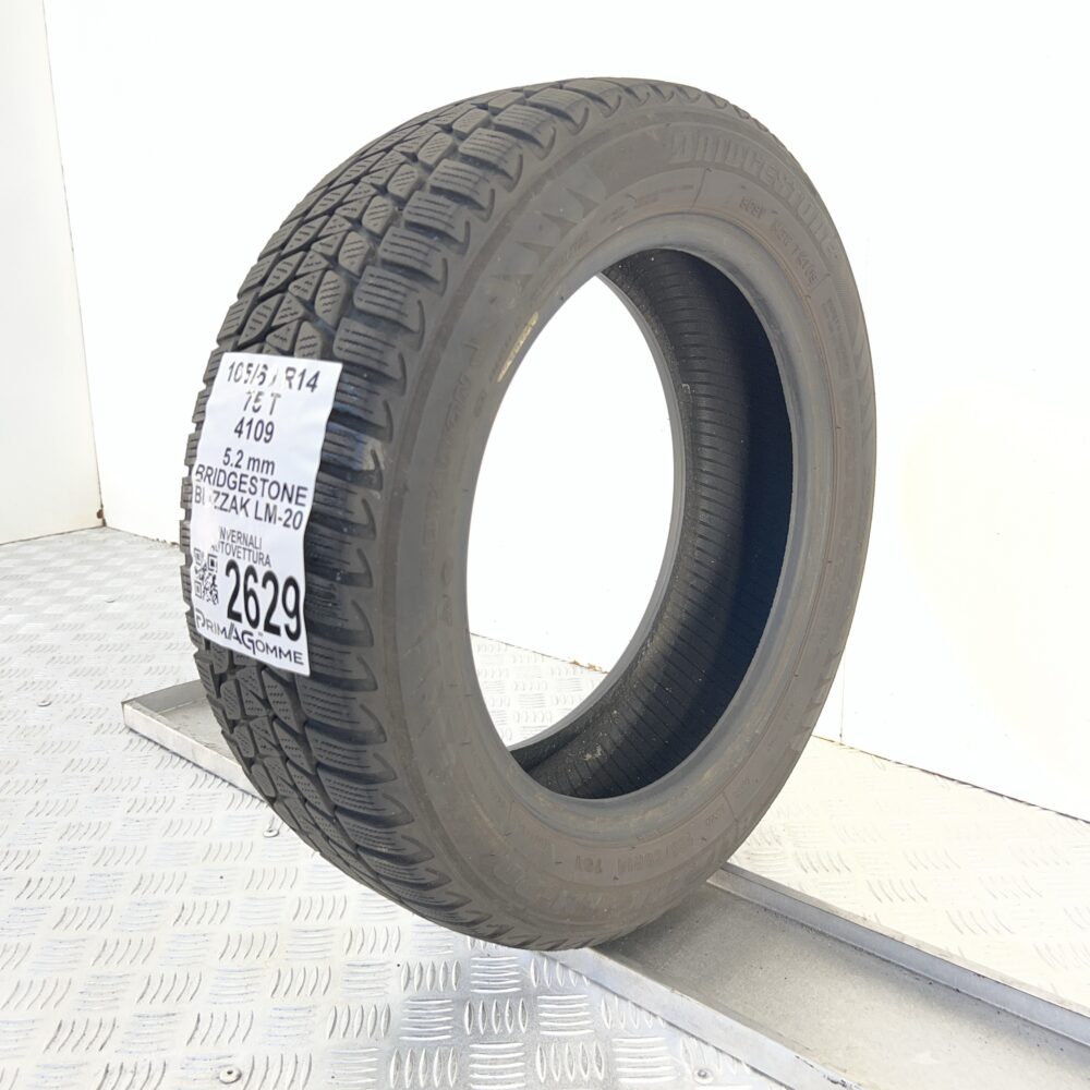 Gomma Usata 165 60 R14 75T Bridgestone Blizzak LM-20 Invernale - immagine 4