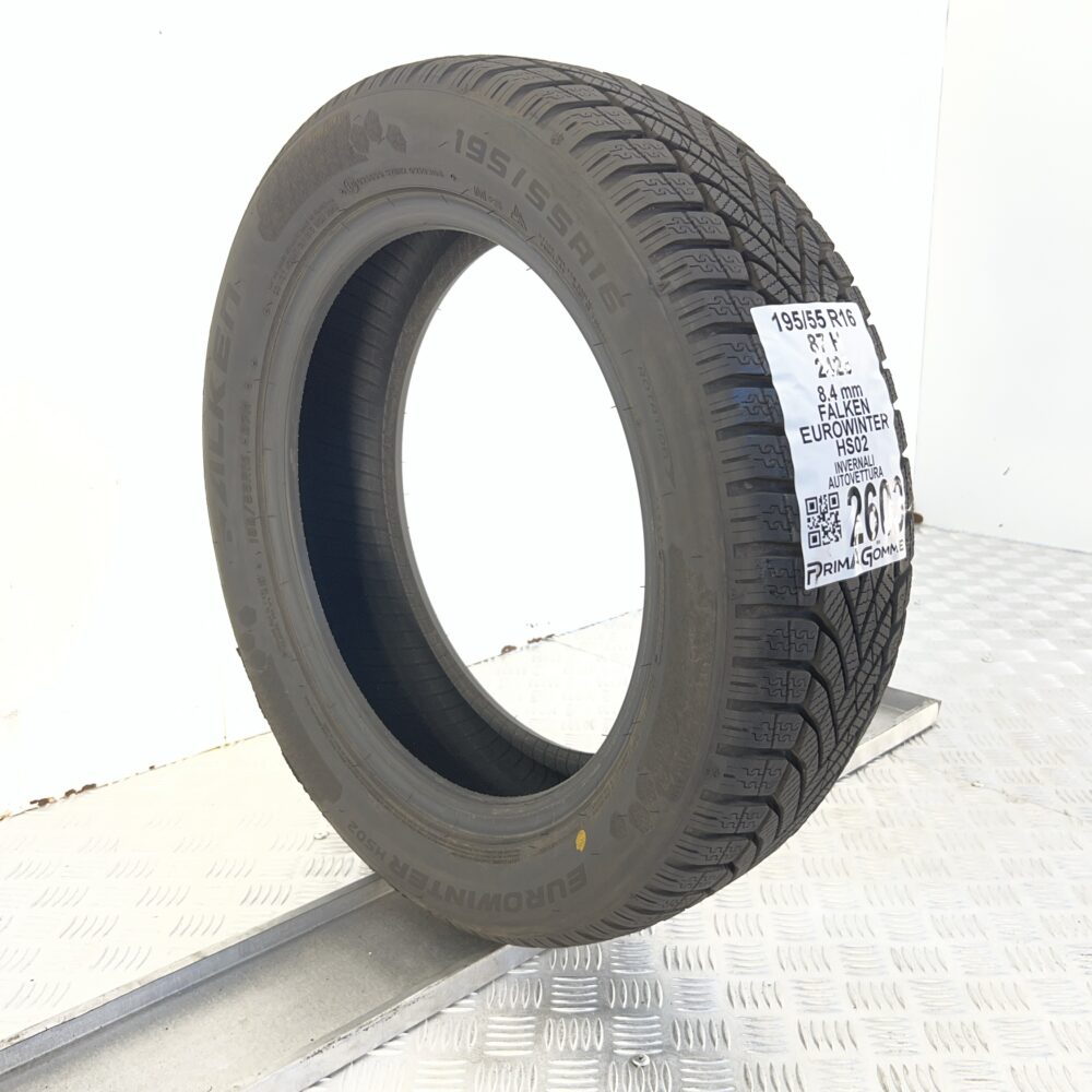 Gomma Usata 195 55 R16 87H Falken Eurowinter HS02 98% Invernale - immagine 5