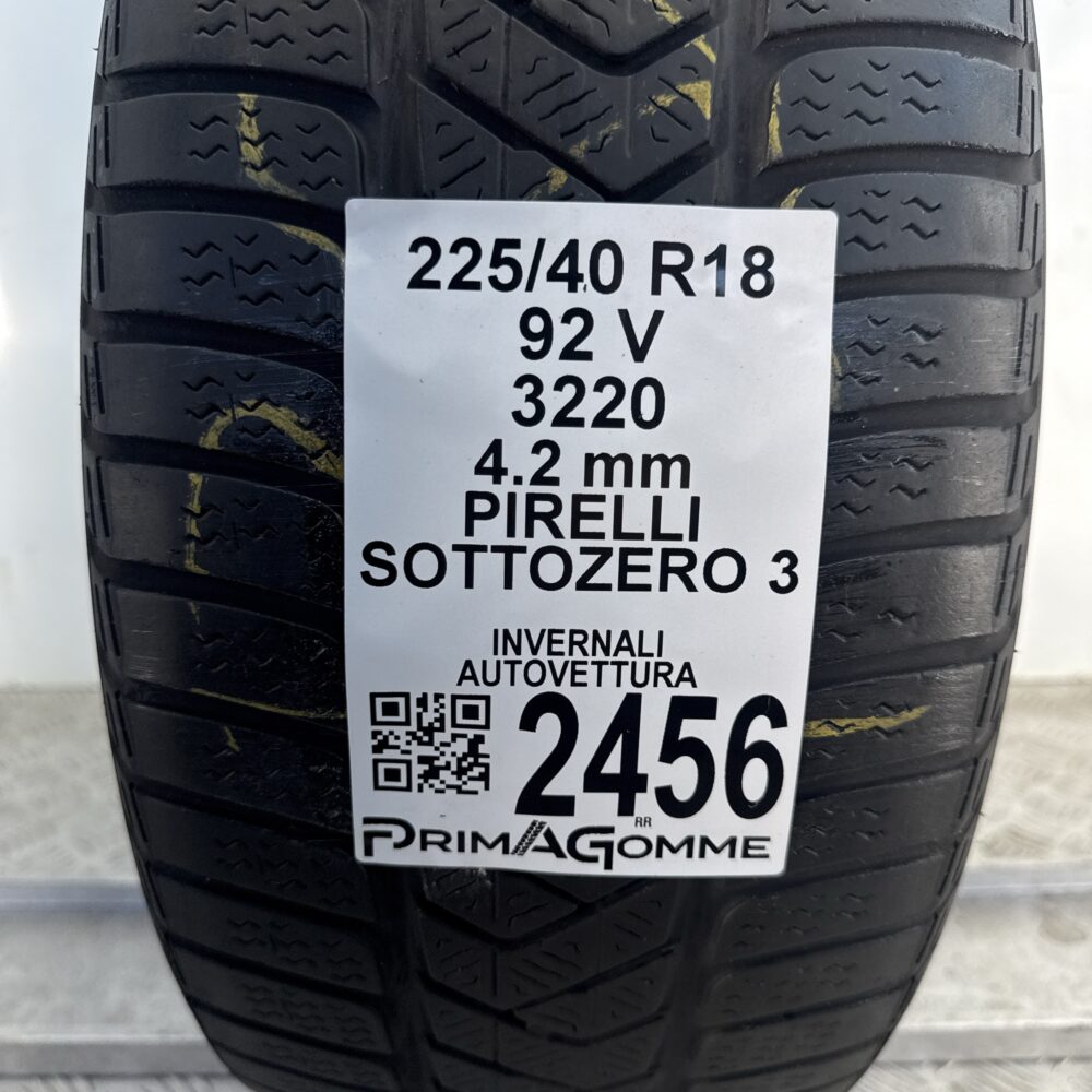 Gomma Usata 225 40 R18 92V Pirelli Sottozero 3 Invernale - immagine 3