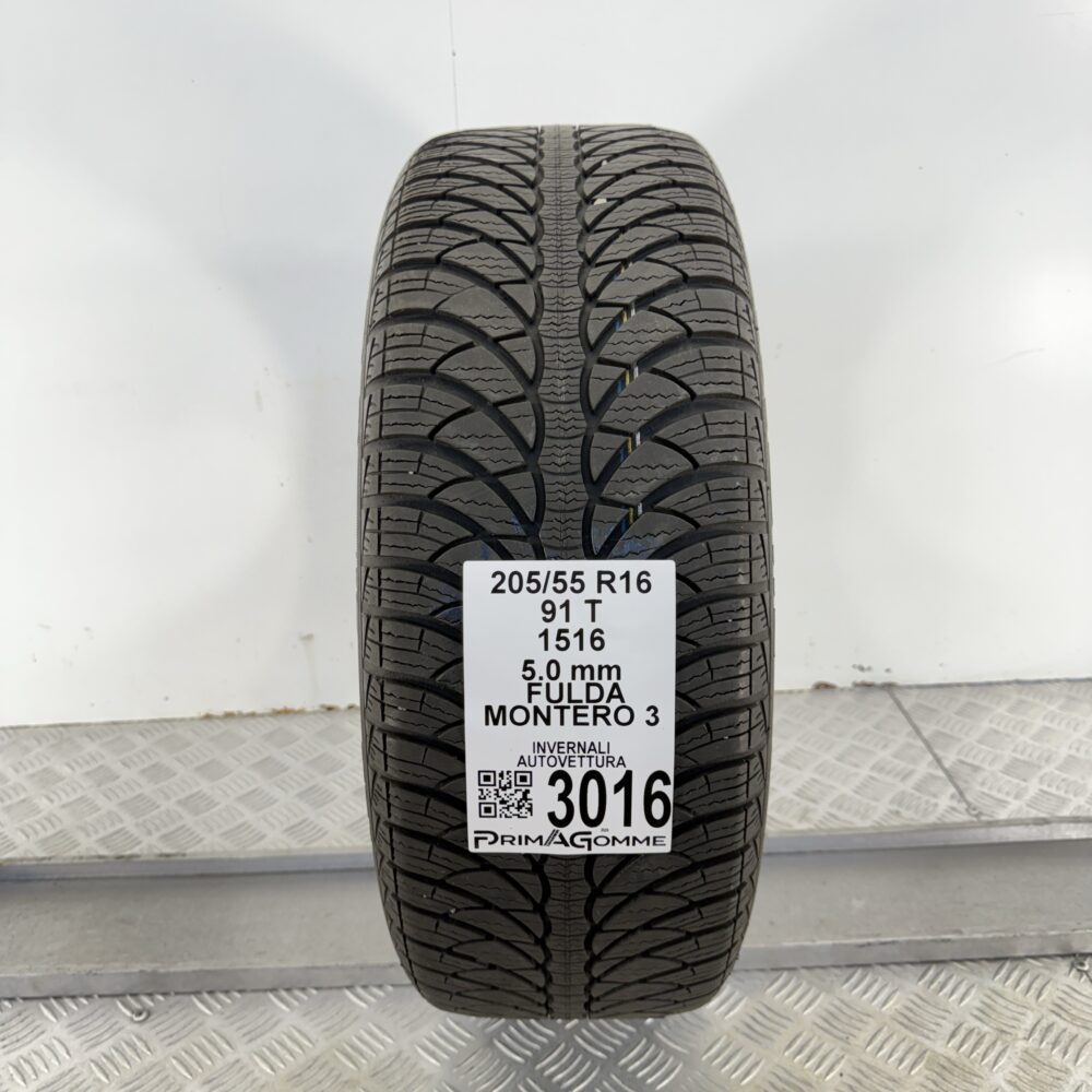 Gomma Usata 205 55 R16 91T Fulda Montero 3 71% Invernale