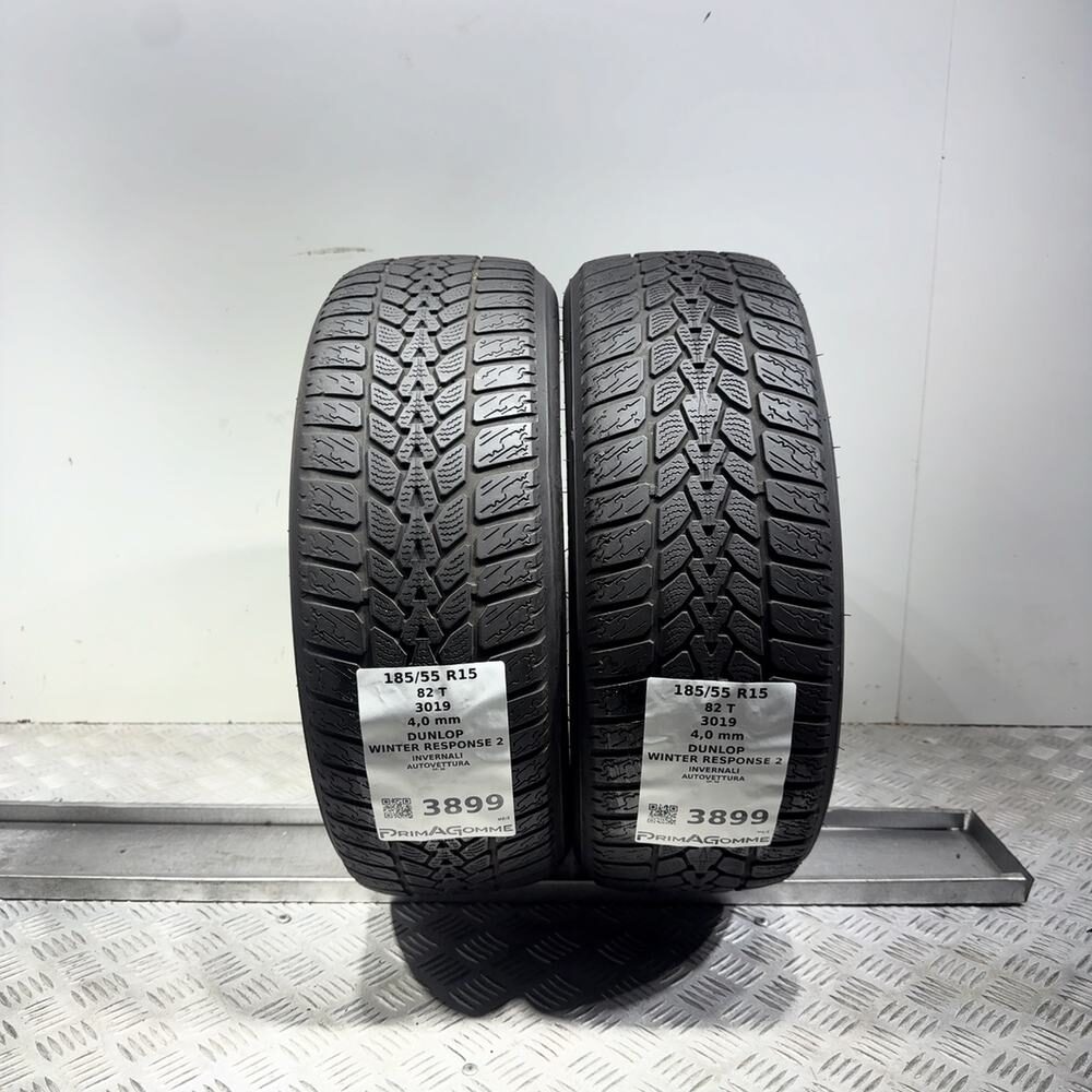 Gomme Usate 185 55 R15 82T Dunlop Winter Response 2 Invernali