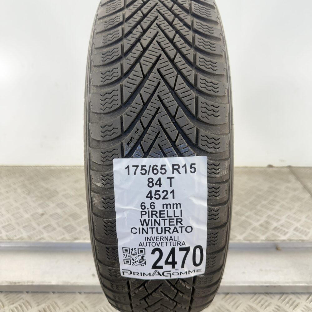 Gomma Usata 175 65 R15 84T Pirelli Winter Cinturato 94% Invernale