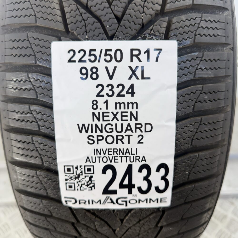 Gomma Usata 225 50 R17 98V XL Nexen Winguard Sport 2 98% Invernale - immagine 3
