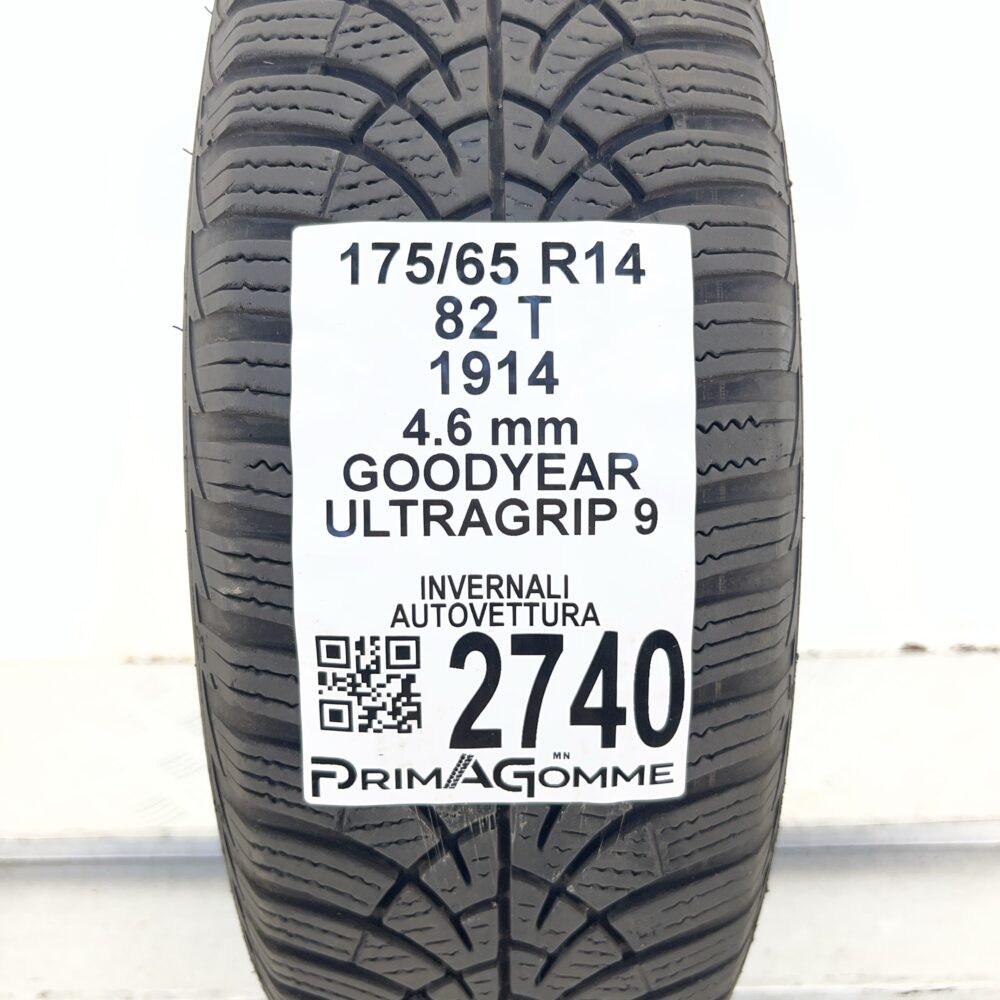 Gomma Usata 175 65 R14 82T Goodyear UltraGrip 9 Invernale - immagine 3