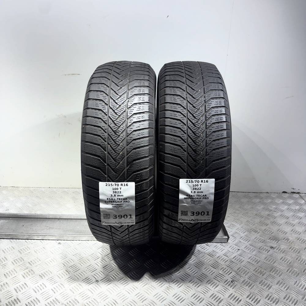 Gomme Usate 215 70 R16 100T Esa+ Tecar Supergrip Pro Invernali