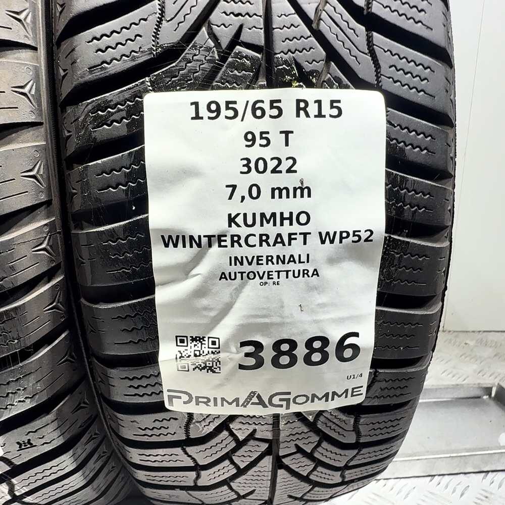 Gomme Usate 195 65 R15 95T Kumho Wintercraft WP52 98% Invernali - immagine 3