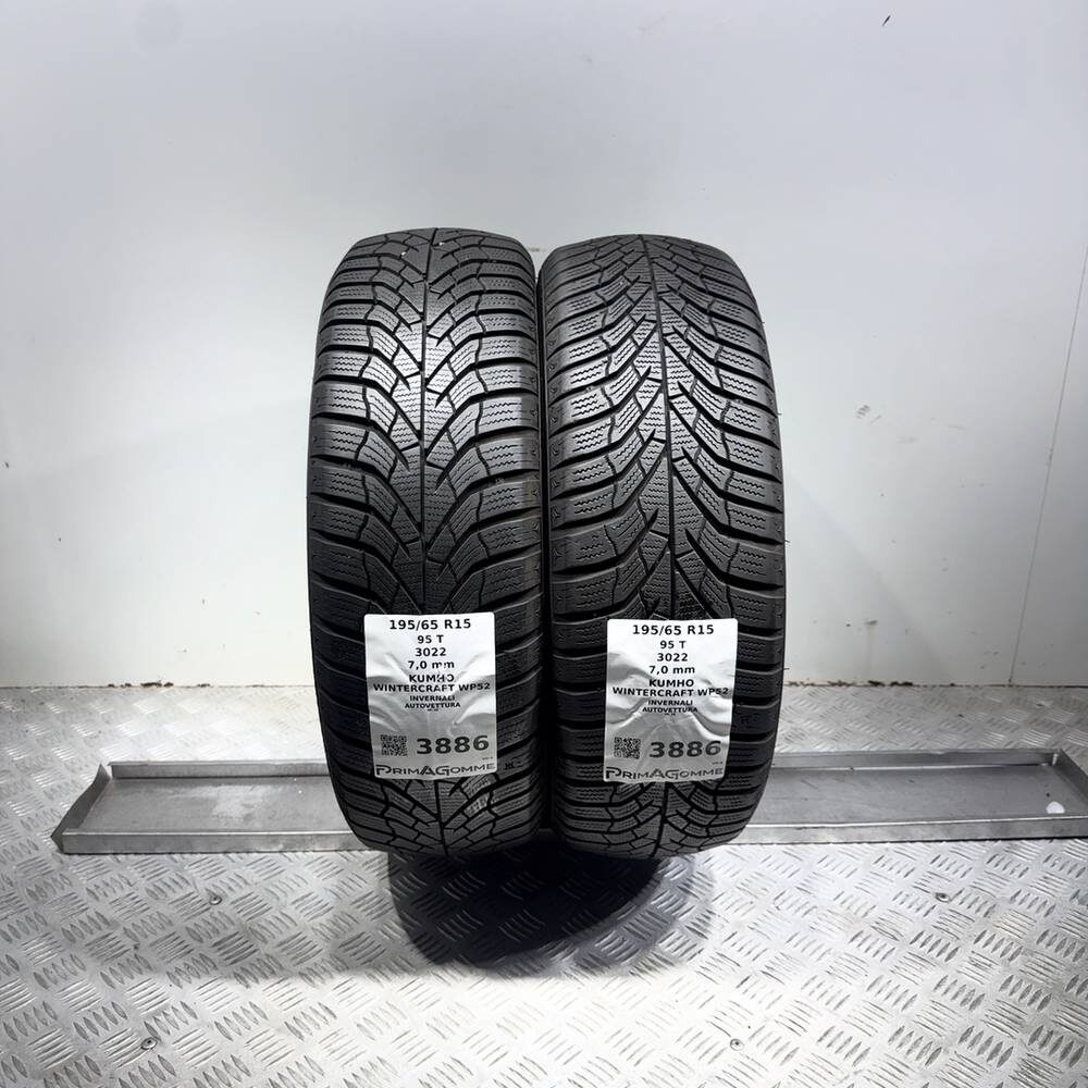 Gomme Usate 195 65 R15 95T Kumho Wintercraft WP52 98% Invernali - immagine 5