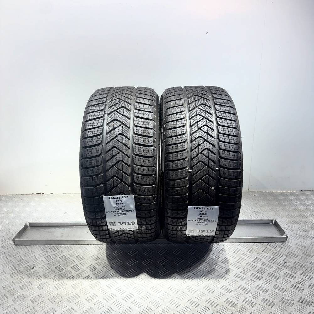 Gomme Usate 265 35 R18 97V Pirelli Winter Sottozero 3 98% Invernali