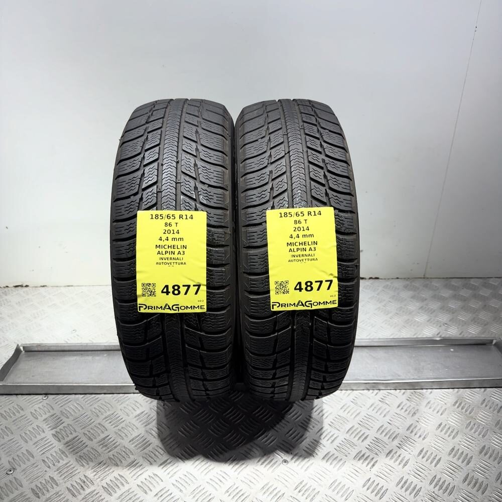 Gomme Usate 185 65 R14 86T Michelin Alpin A3 Invernali