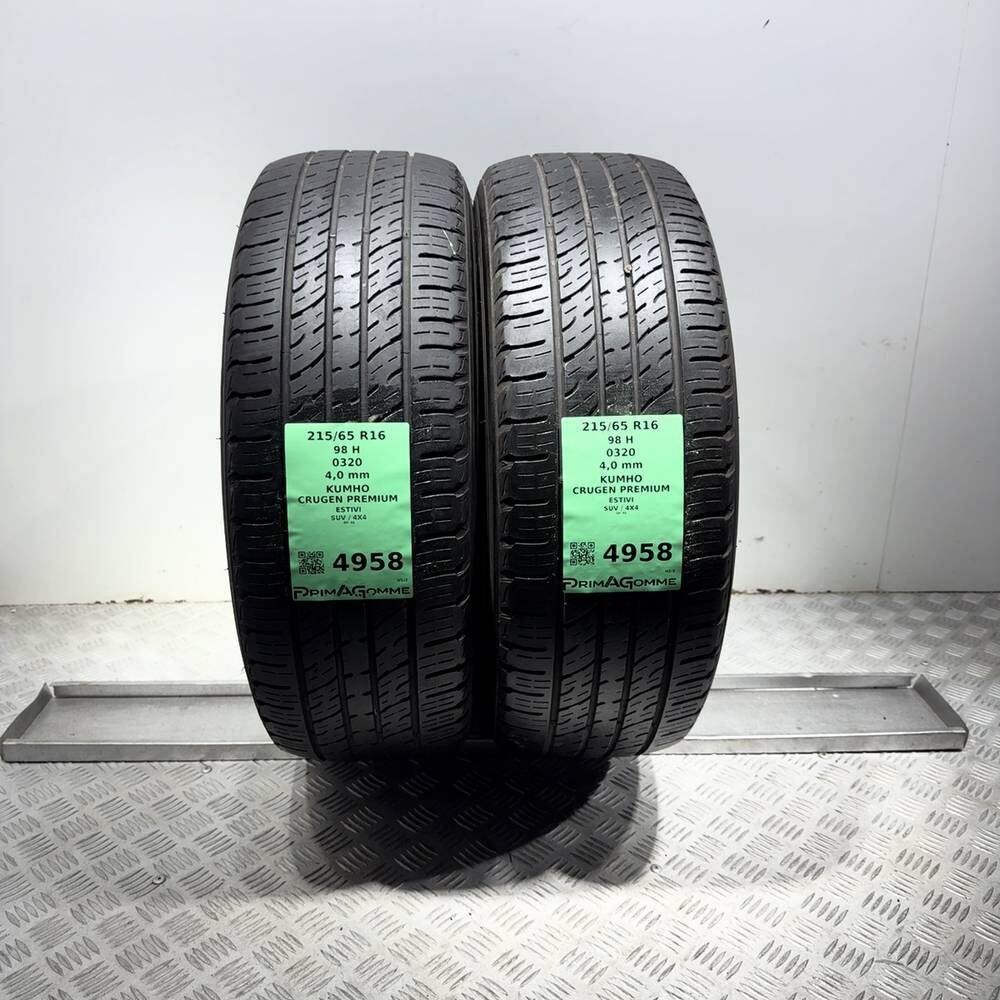 Gomme Usate 215 65 R16 98H Kumho Crugen Premium Estive