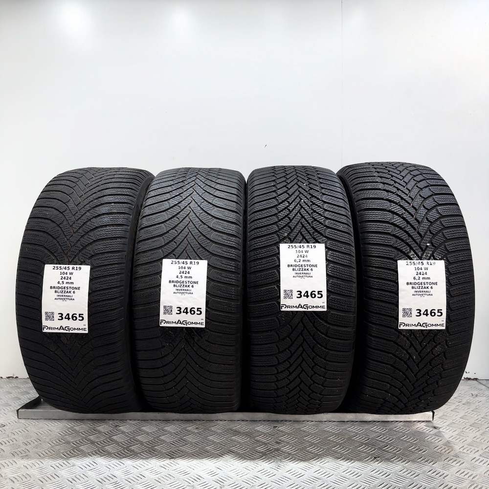 Gomme Usate 255 45 R19 104W Bridgestone Blizzak 6 Invernali
