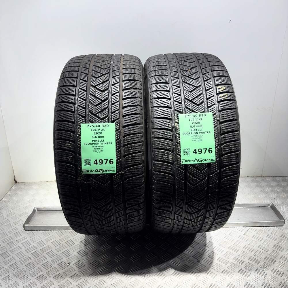 Gomme Usate 275 40 R20 106V XL Pirelli Scorpion Winter RunFlat 80% Invernali