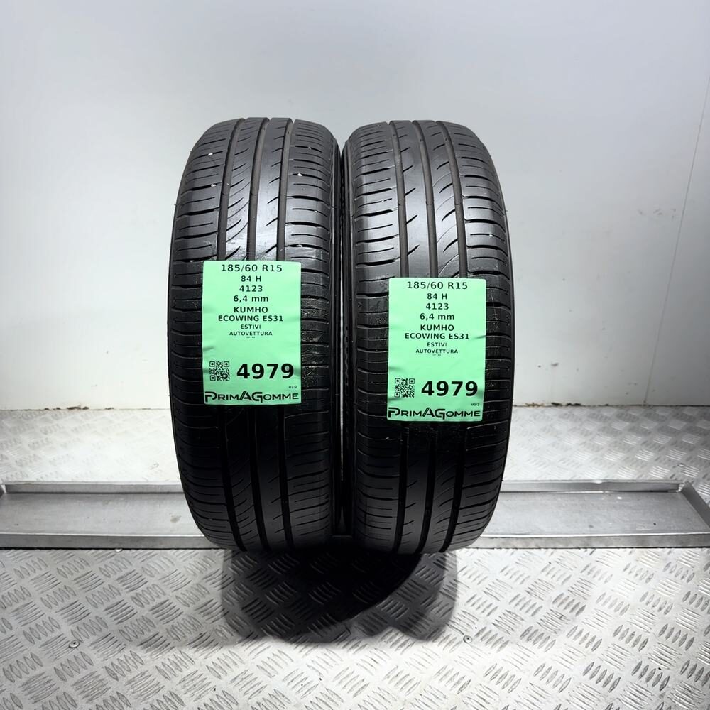 Gomme Usate 185 60 R15 84H Kumho Ecowing ES31 91% Estive