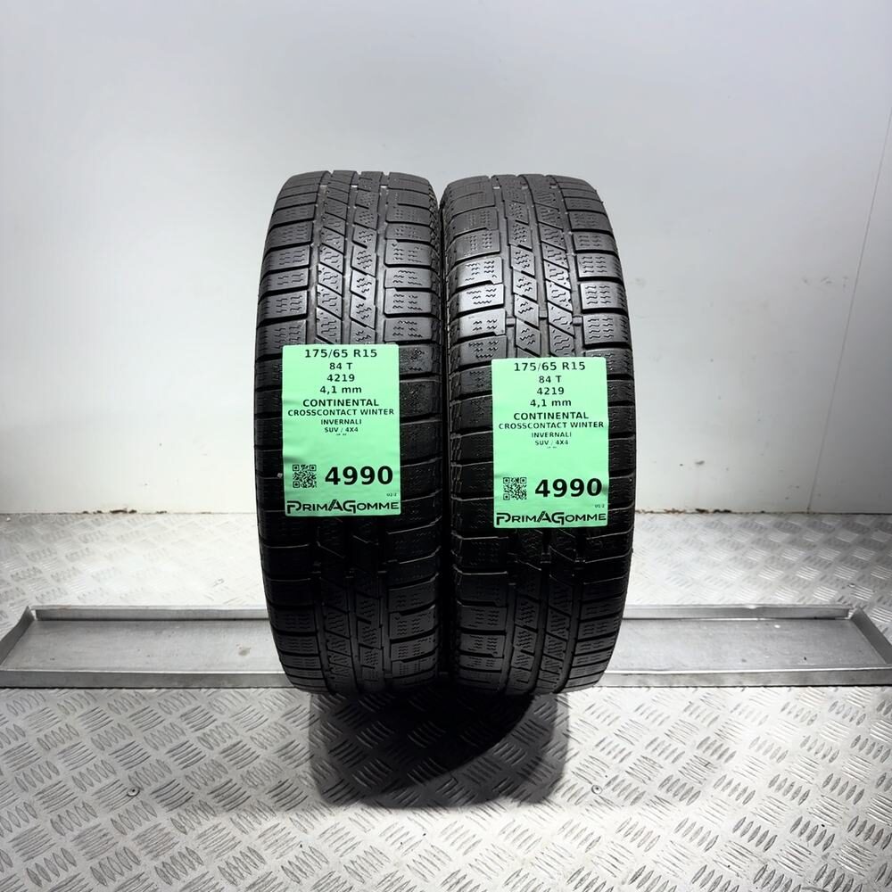 Gomme Usate 175 65 R15 84T Continental Crosscontact Winter Invernali